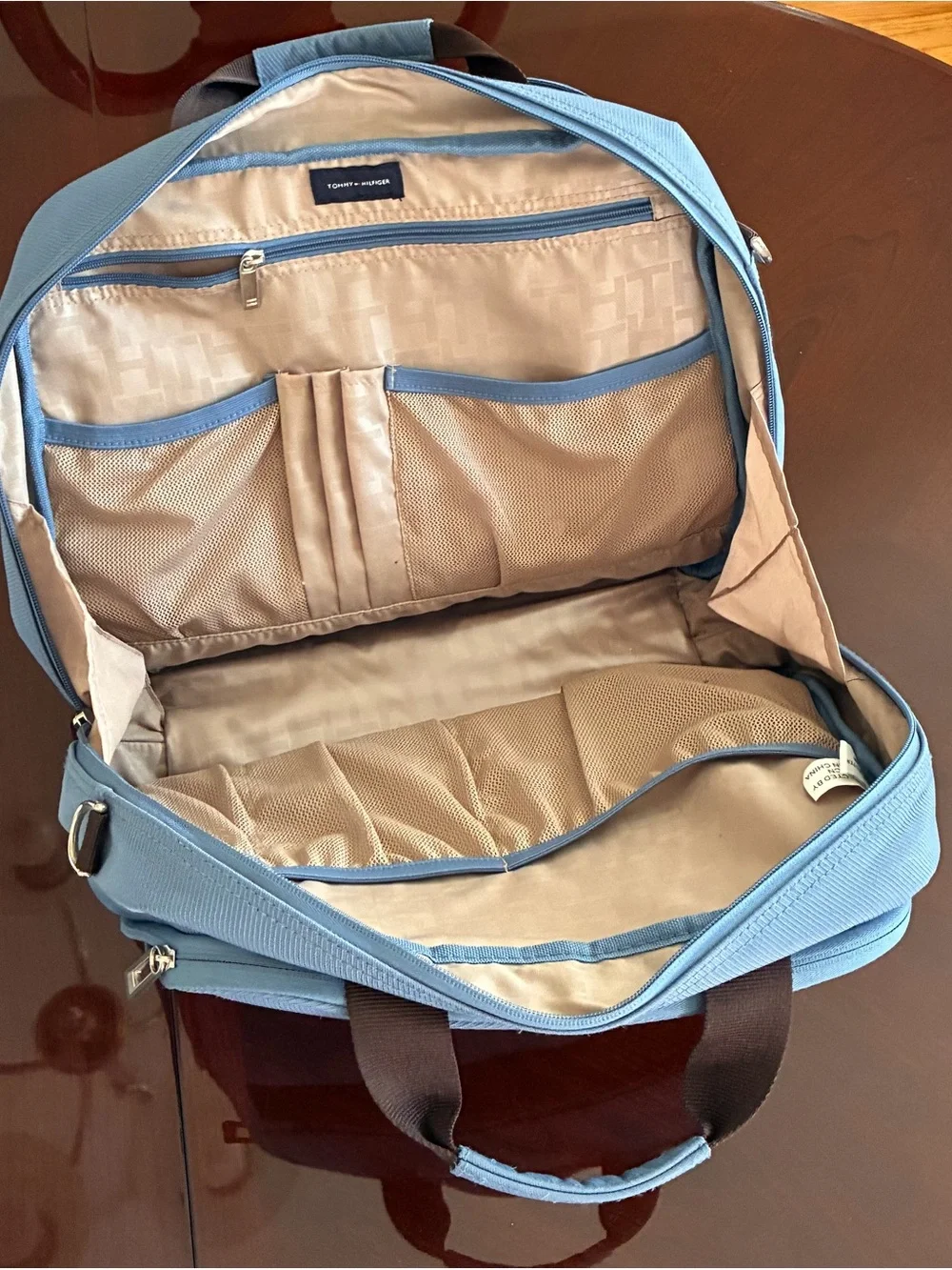 Men's Blue Travel & Laptop Carry Bag - Structured Briefcase Style